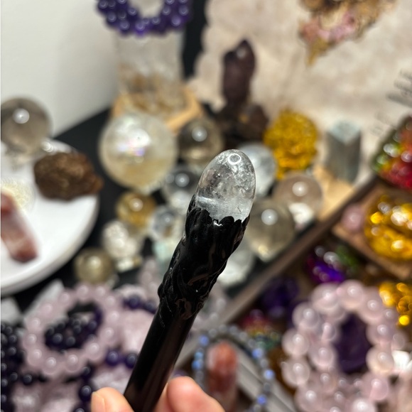 Natural Kyanite Quartz Crystal obelisk ball Magic scepter Reiki healing 10inch - Picture 5 of 7